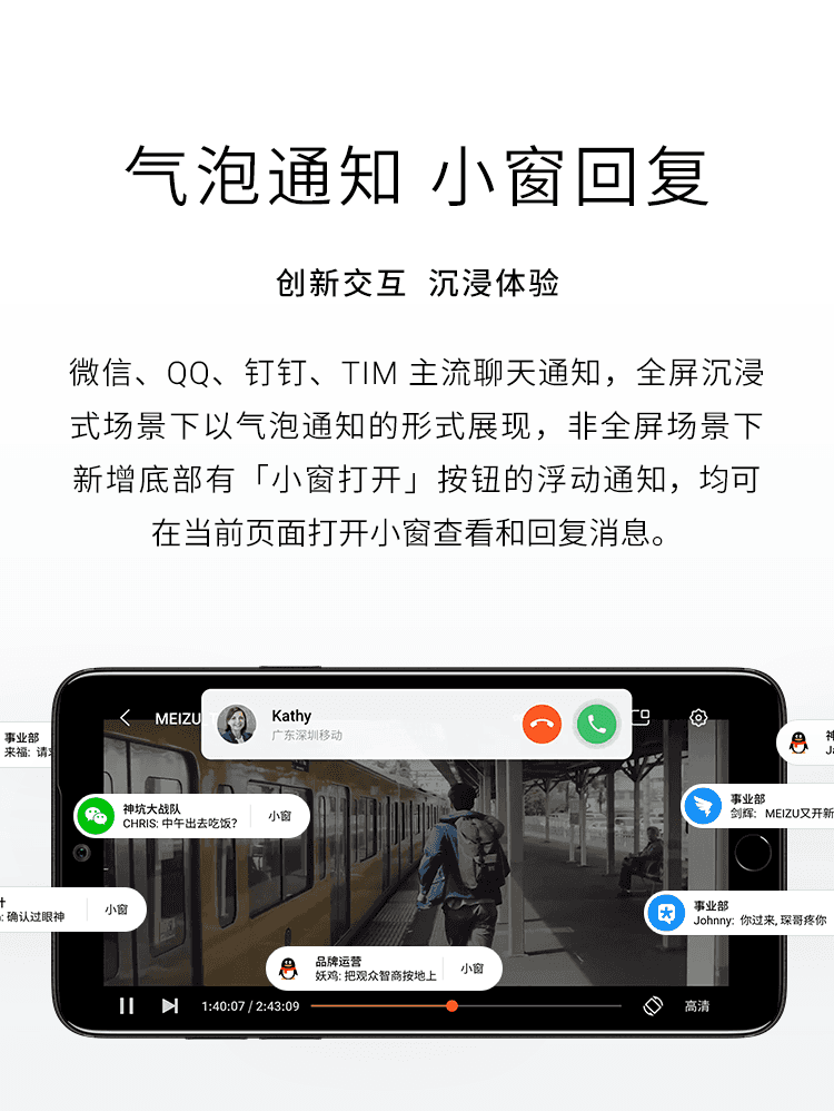 气泡通知是什么样的?什么是全屏状态下?似乎没见过