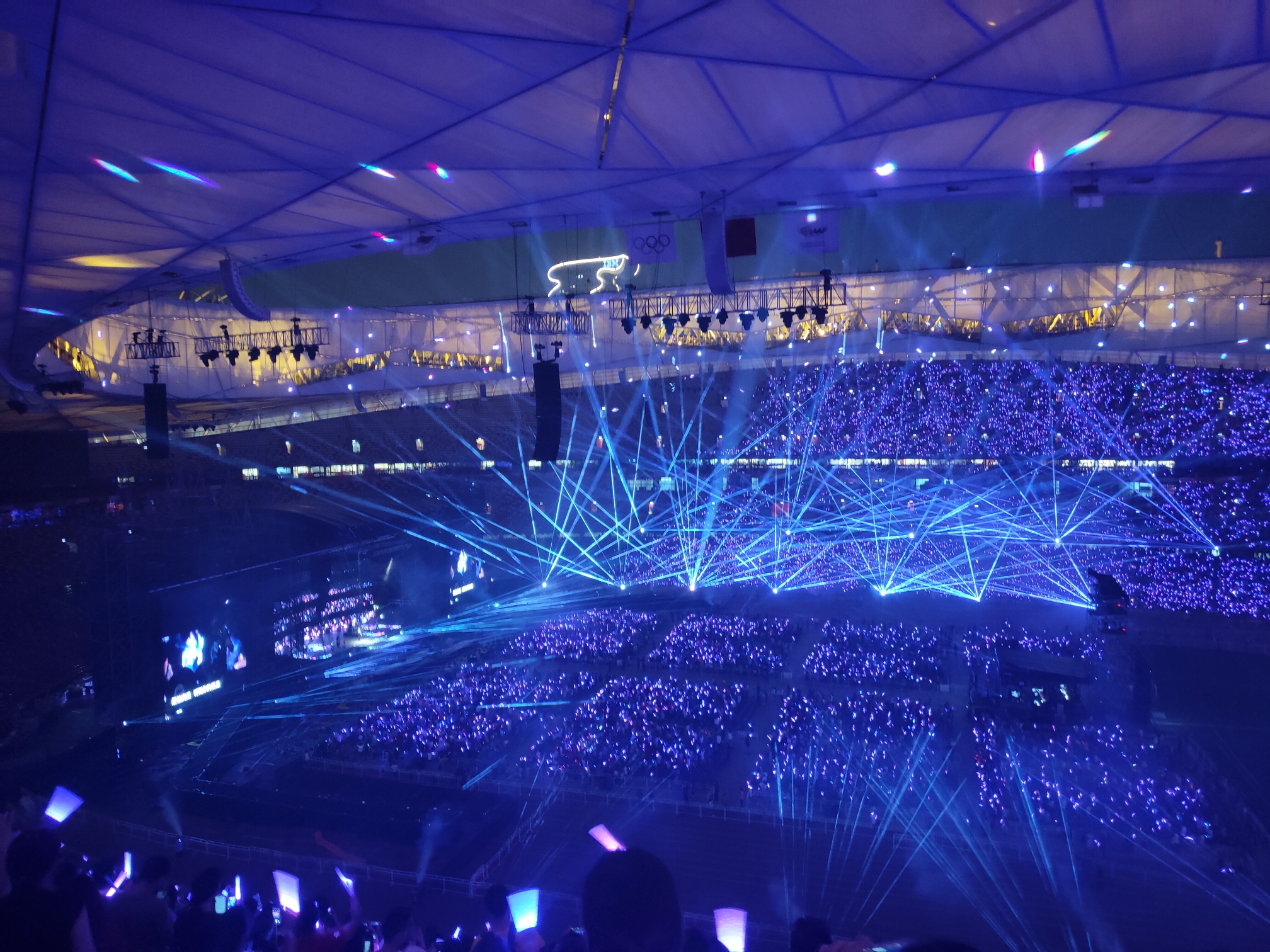 五月天鸟巢演唱会魅族16夜拍