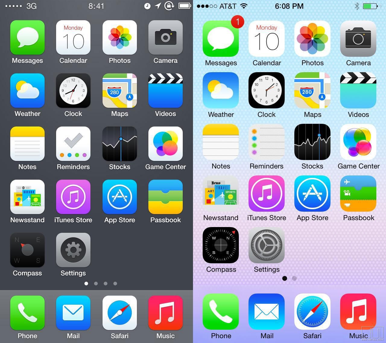 24枚全新苹果ios7高清图标下载