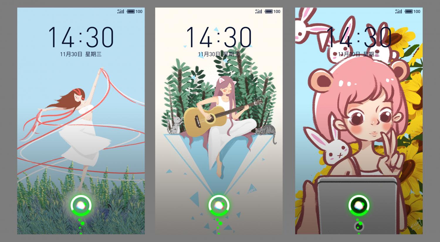 yiweo 的 flyme 6 原创充电壁纸第二弹