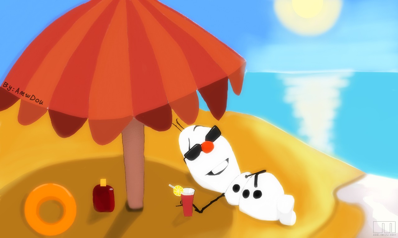 老子也要过夏天!mx3手绘-电影冰雪奇缘之"雪宝"