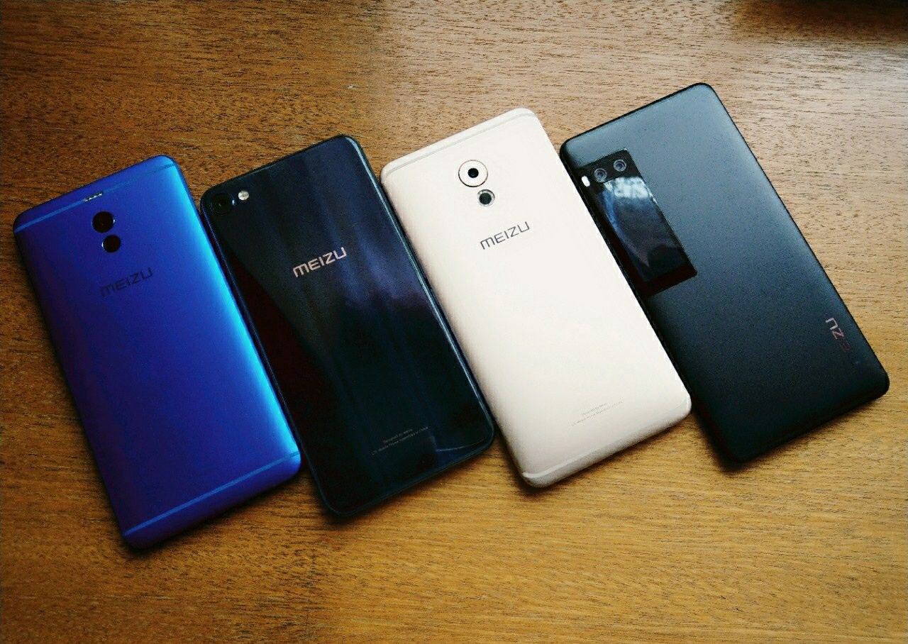 综合讨论 依次是魅蓝note6,魅蓝x,魅族pro6plus,pro7plus.