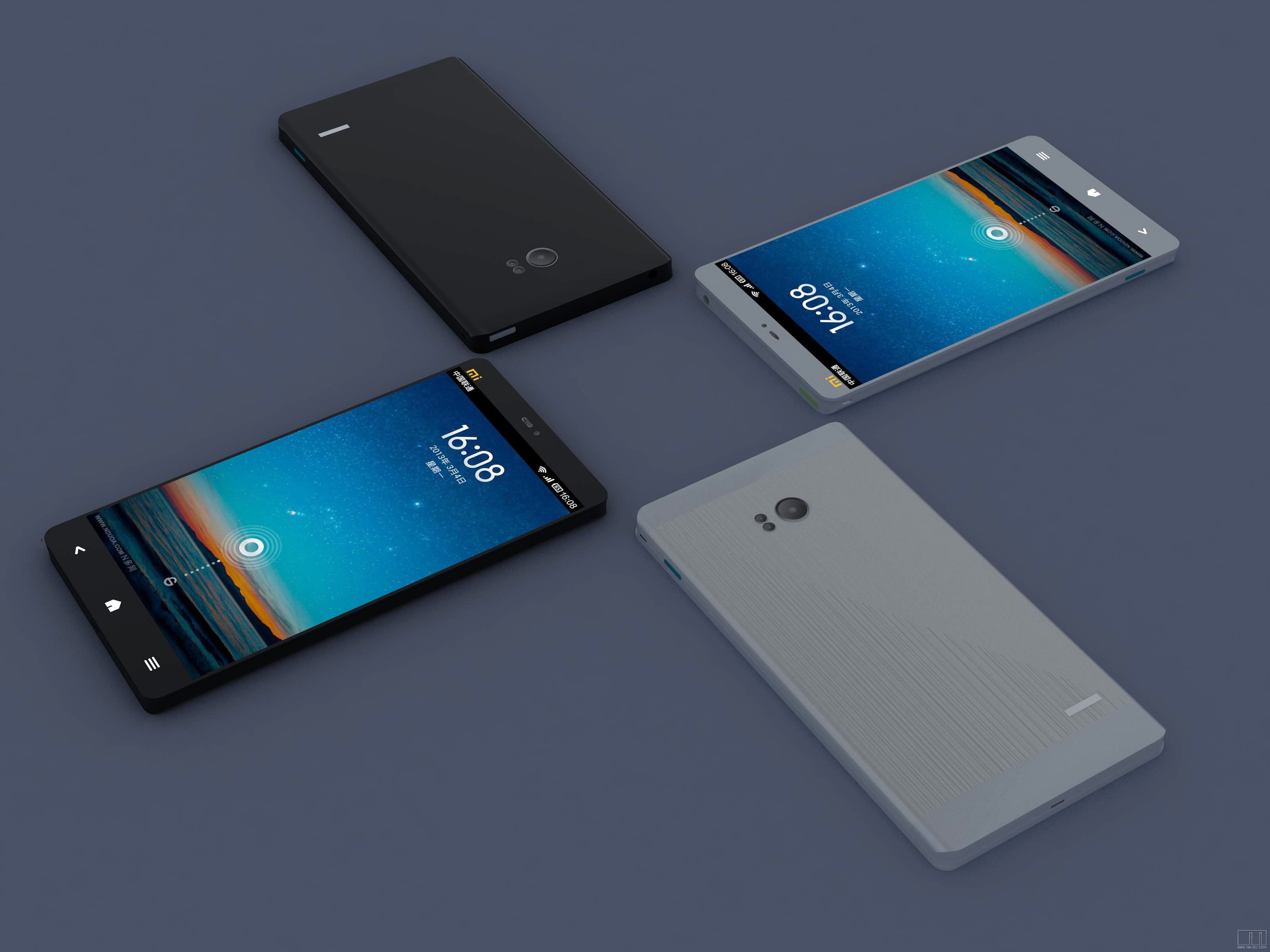 我拿以前的模型做了个米3的效果图